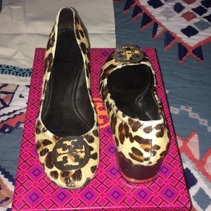 RARE! Tory Burch Cheetah kitten heels.